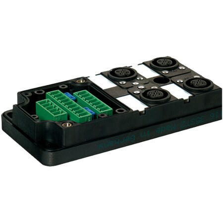 Murrelektronik MVP12, 4XM12, 5POLE, BASIC HOUSING, Without cap, with potent. sep. 27114